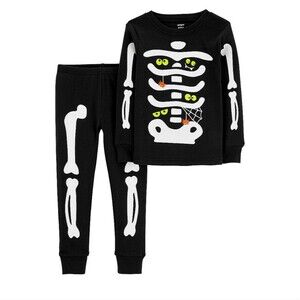 Carter's Halloween Skeleton Pajamas Set size 24m